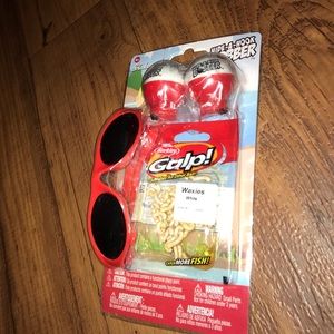 Red Fishing Sunglasses with Hide a hook bobber